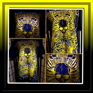 3/15🌼BAD A_§ Black&Metallic Gold Eternal T Shirt